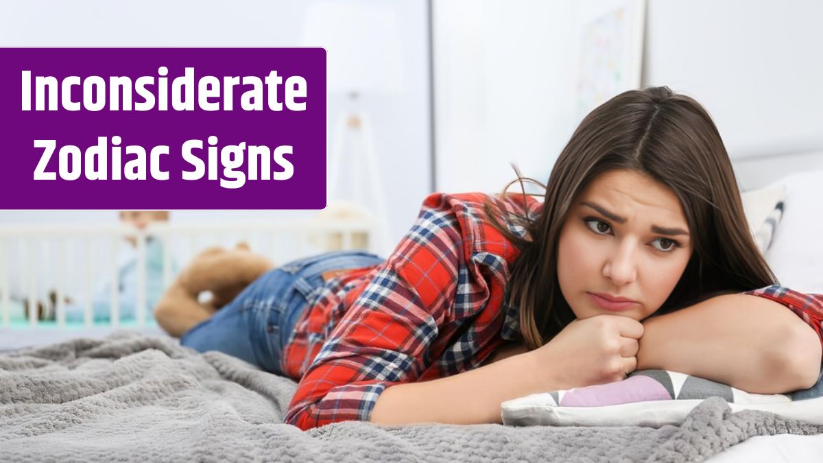 Depressed young woman lying on bed at home.