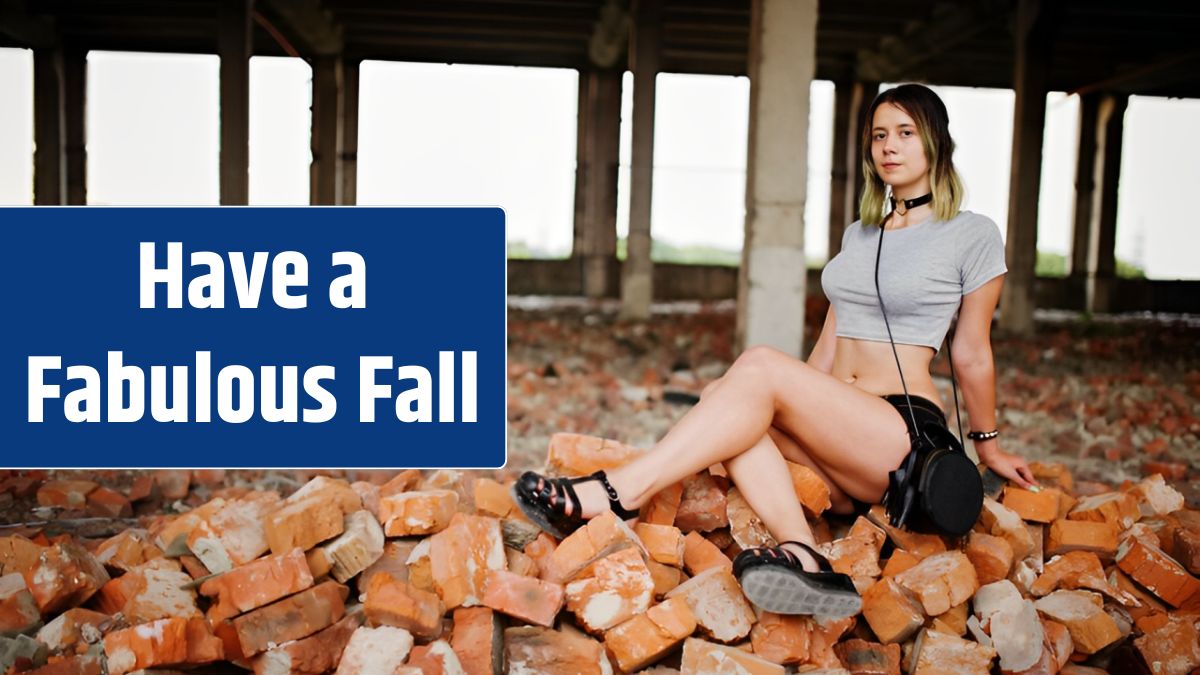 Girl wear on shorts at abadoned factoty sitting on brick.