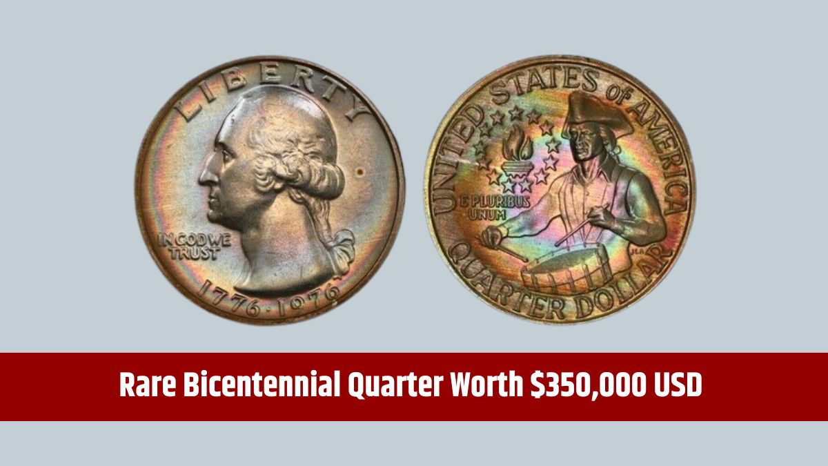 Rainbow Toned Bicentennial Quarters